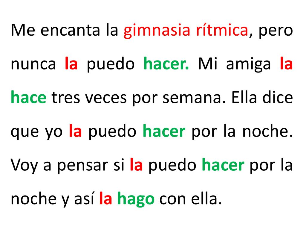 Me encanta la gimnasia rítmica, pero nunca la puedo hacer