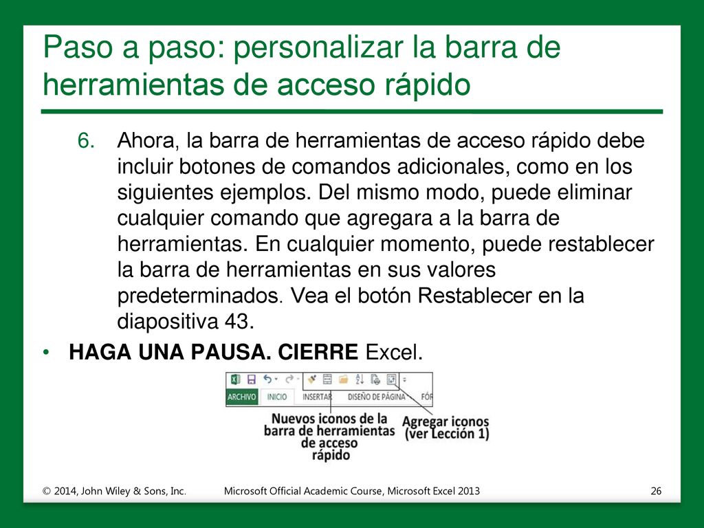 Paso a paso: personalizar la barra de herramientas de acceso rápido