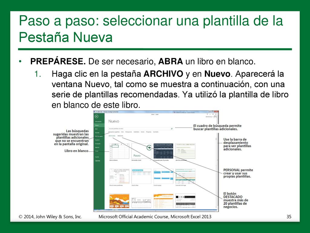 Paso a paso: seleccionar una plantilla de la Pestaña Nueva