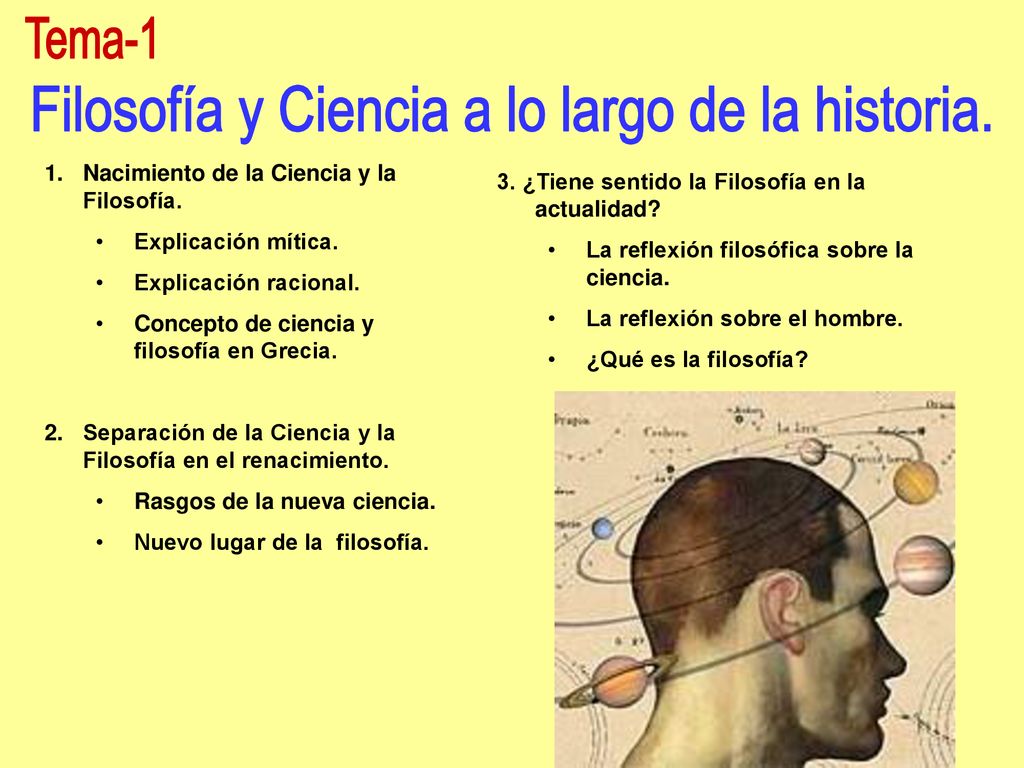 Filosofía y Ciencia a lo largo de la historia.