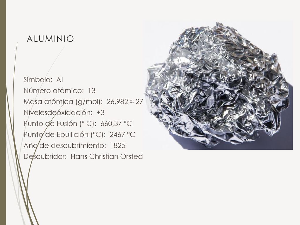 13 26,982 Al Aluminio. - ppt descargar