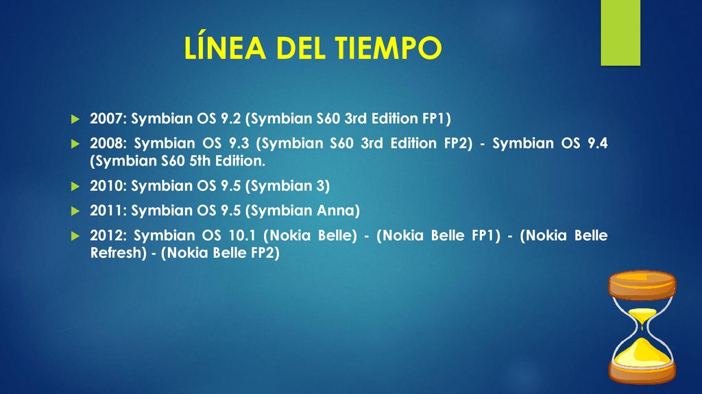LÍNEA DEL TIEMPO 2007: Symbian OS 9.2 (Symbian S60 3rd Edition FP1)