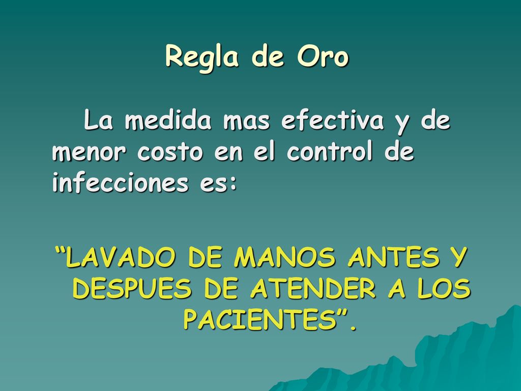 LAVADO DE MANOS ANTES Y DESPUES DE ATENDER A LOS PACIENTES .