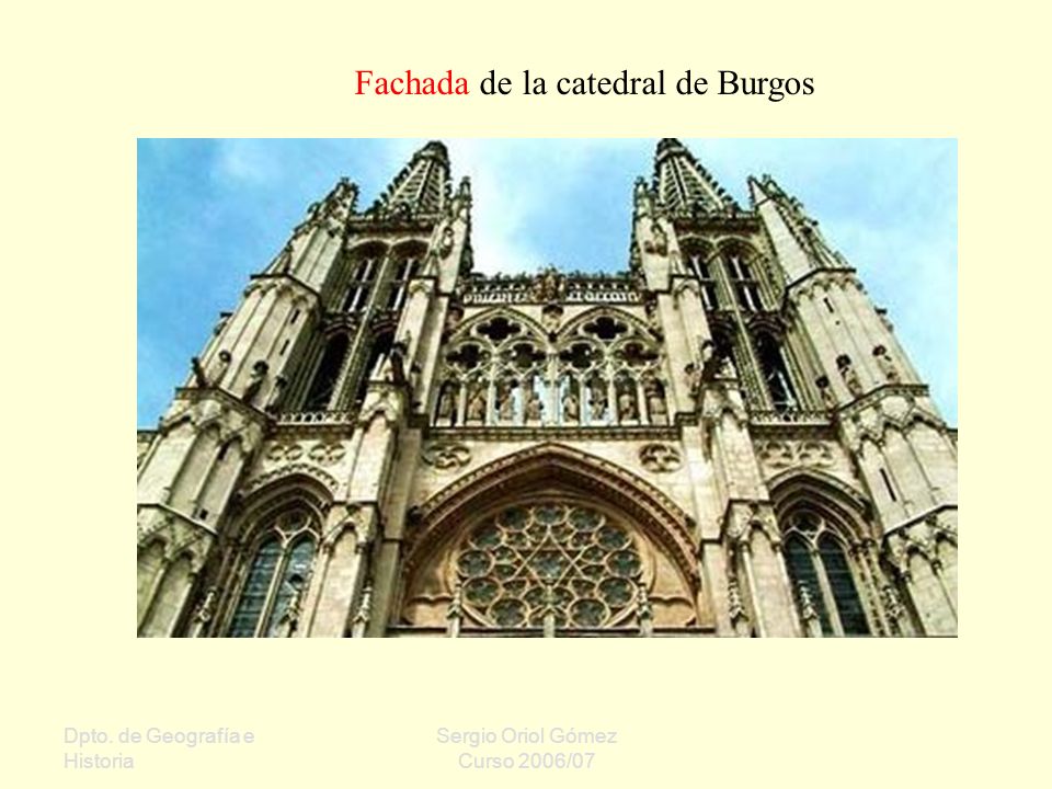 Fachada de la catedral de Burgos