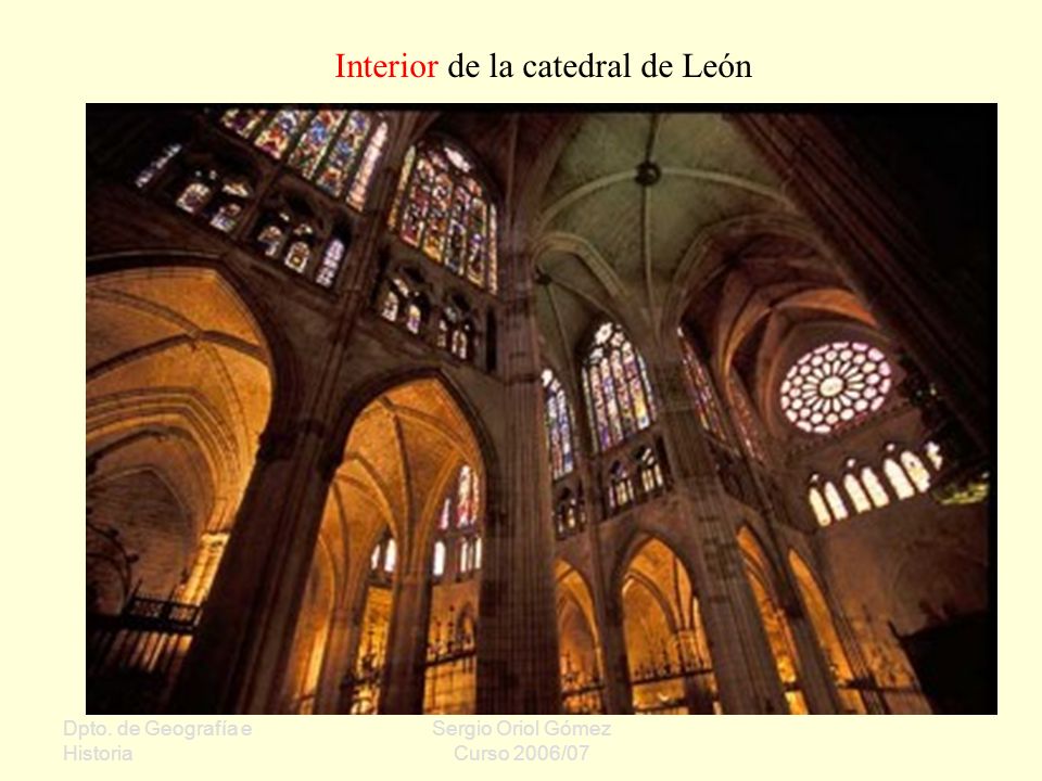 Interior de la catedral de León
