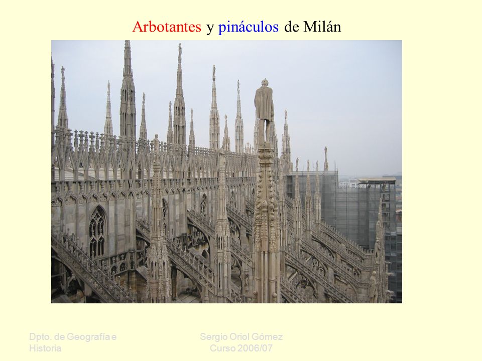 Arbotantes y pináculos de Milán