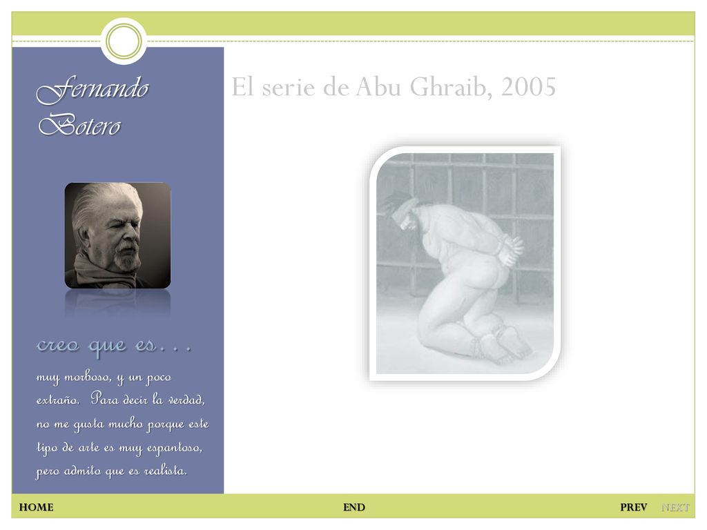 creo que es… El serie de Abu Ghraib, 2005 Fernando Botero