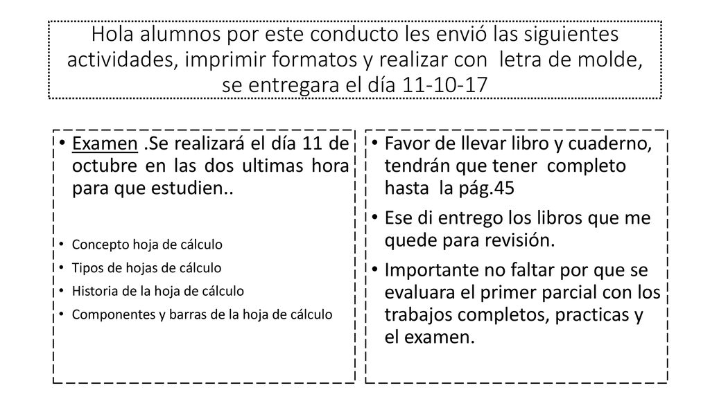 Hola alumnos por este conducto les envió las siguientes actividades, imprimir formatos y realizar con letra de molde, se entregara el día