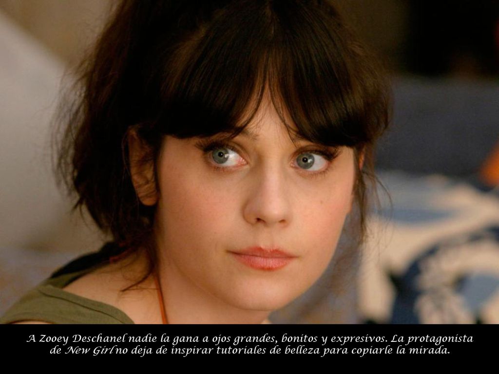 A Zooey Deschanel nadie la gana a ojos grandes, bonitos y expresivos