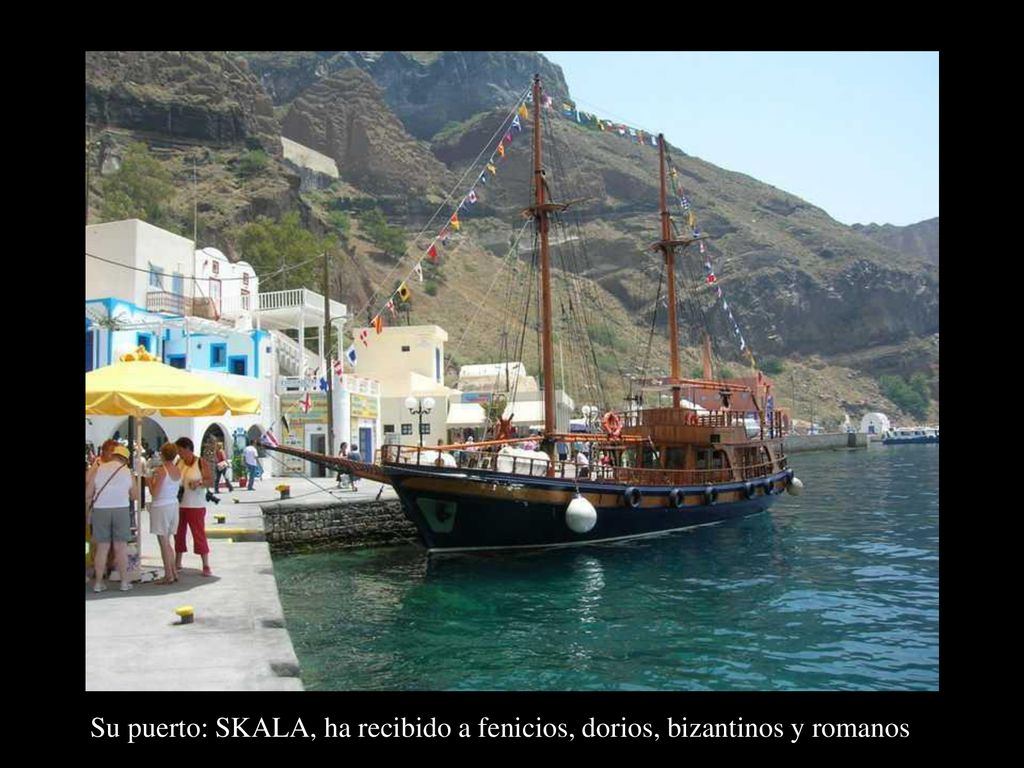 Su puerto: SKALA, ha recibido a fenicios, dorios, bizantinos y romanos