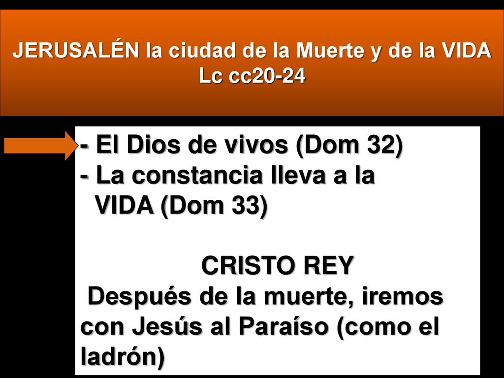 JERUSALÉN la ciudad de la Muerte y de la VIDA Lc cc20-24