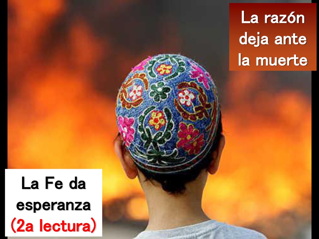La razón deja ante la muerte La Fe da esperanza (2a lectura)