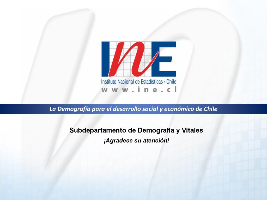 La Demografía para el desarrollo social y económico de Chile