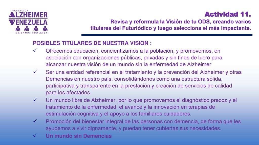 Actividad 11. Revisa y reformula la Visión de tu ODS, creando varios