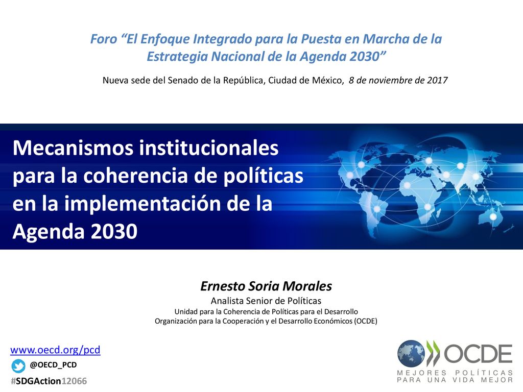 Foro El Enfoque Integrado para la Puesta en Marcha de la Estrategia Nacional de la Agenda 2030