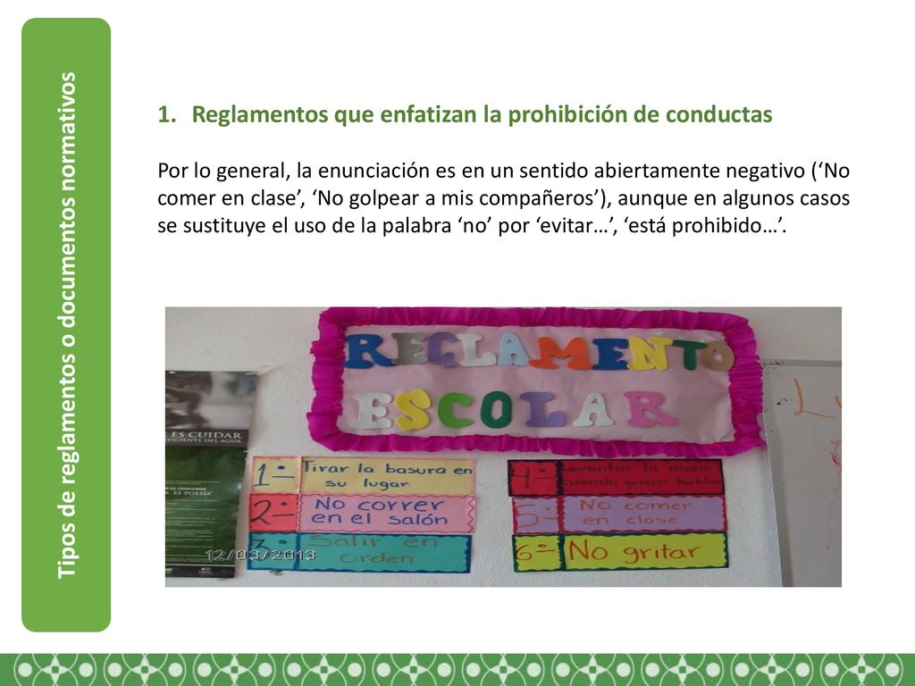 Tipos de reglamentos o documentos normativos
