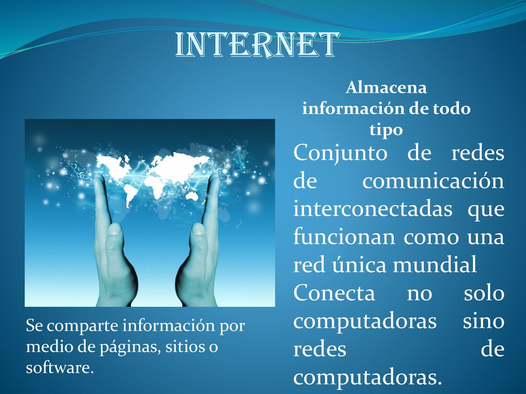 Almacena información de todo tipo