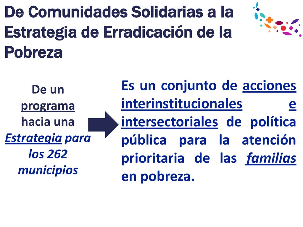 De un programa hacia una Estrategia para los 262 municipios