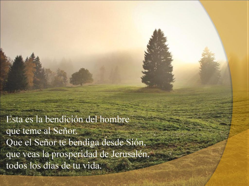 Esta es la bendición del hombre que teme al Señor