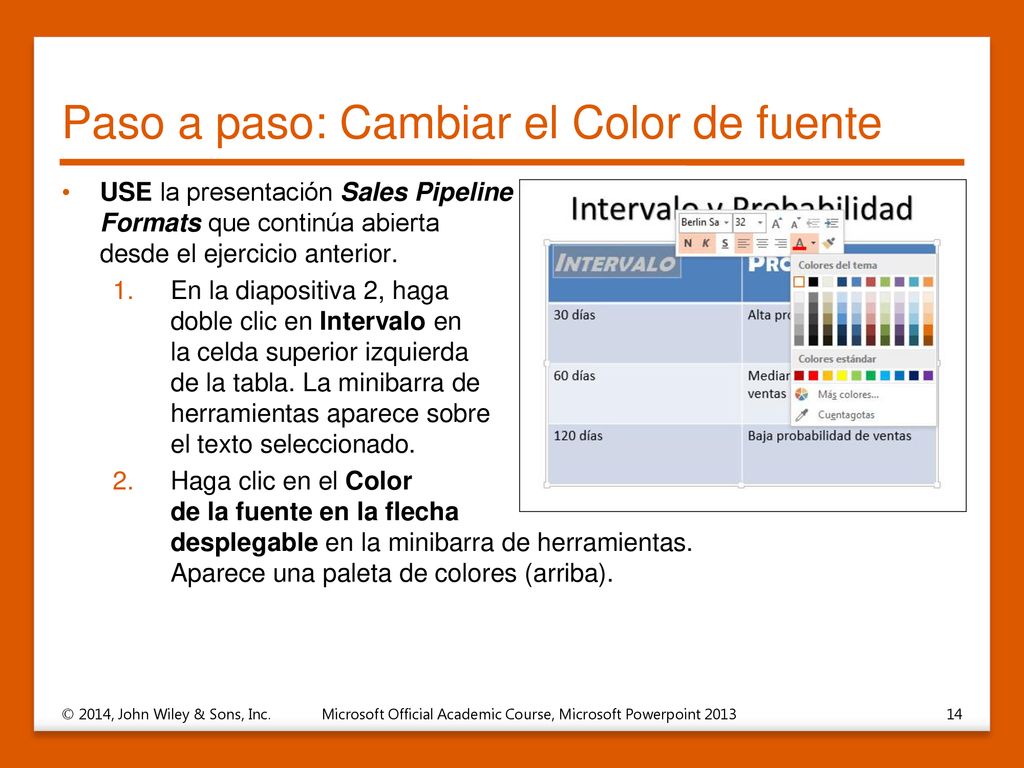 Paso a paso: Cambiar el Color de fuente
