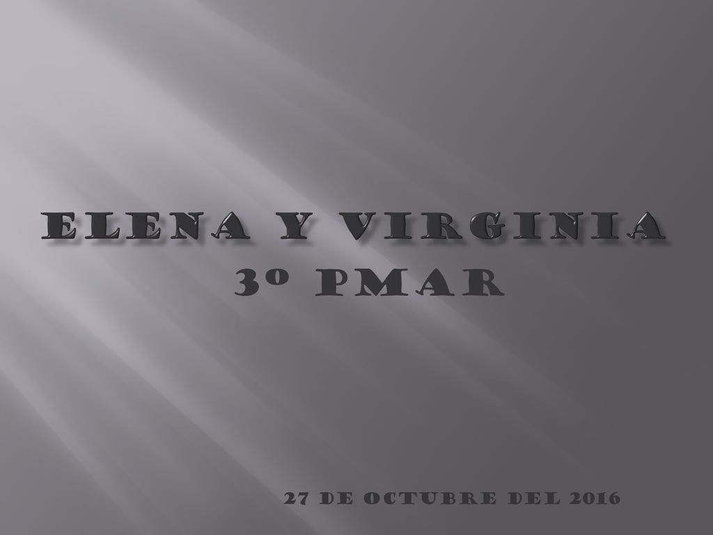 Elena y Virginia 3º Pmar 27 de octubre del 2016