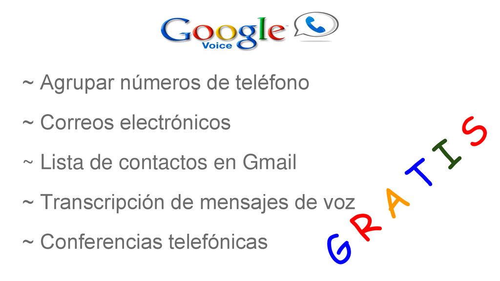G R A T I S ~ Agrupar números de teléfono ~ Correos electrónicos