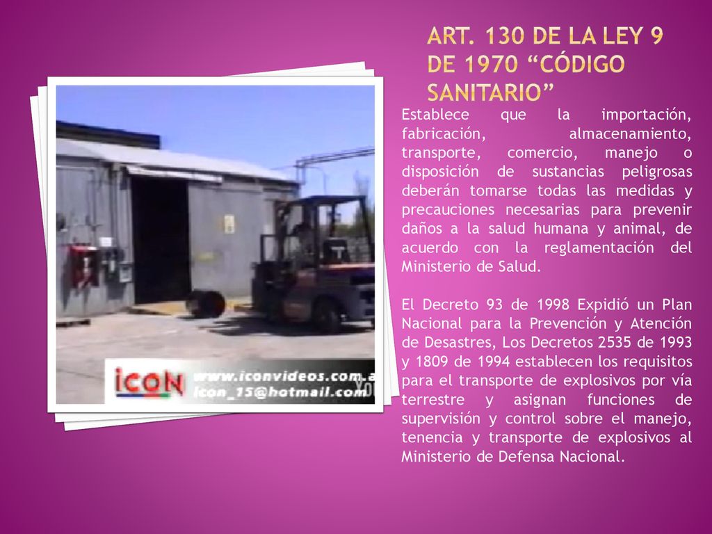 Art. 130 de la ley 9 de 1970 código sanitario