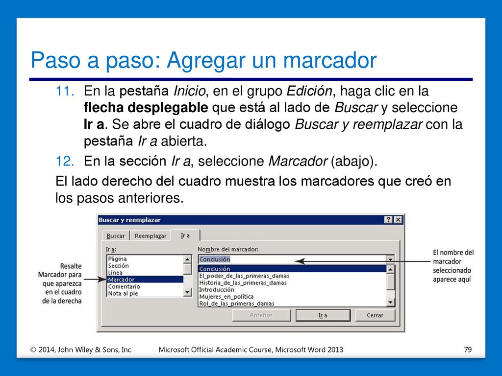 Paso a paso: Agregar un marcador