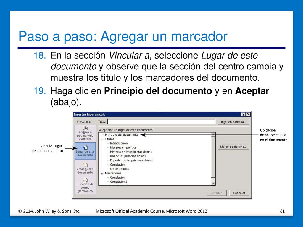 Paso a paso: Agregar un marcador