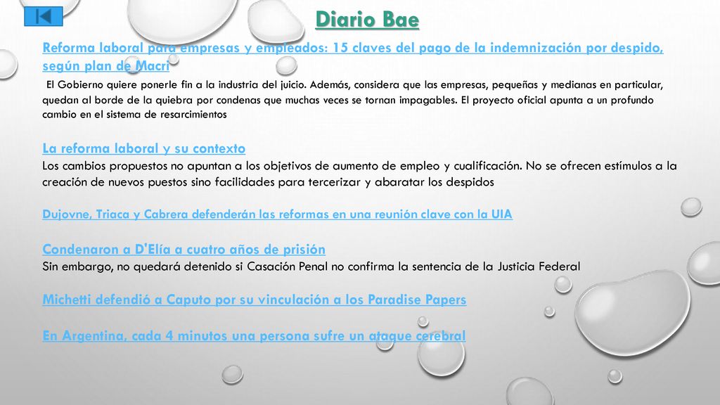 Diario Bae Reforma laboral para empresas y empleados: 15 claves del pago de la indemnización por despido, según plan de Macri.