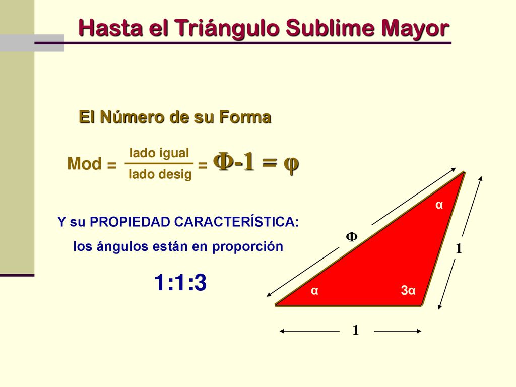 Y su PROPIEDAD CARACTERÍSTICA: los ángulos están en proporción
