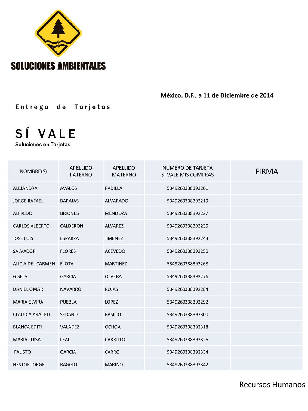 E n t r e g a d e T a r j e t a s S Í V A L E Soluciones en Tarjetas
