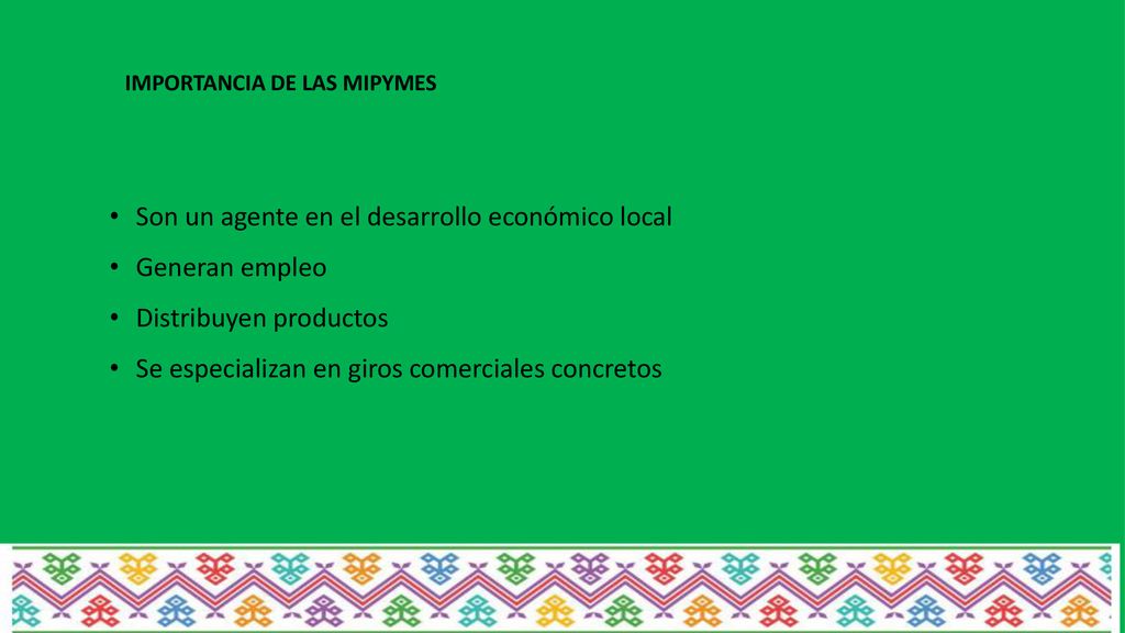 Son un agente en el desarrollo económico local Generan empleo