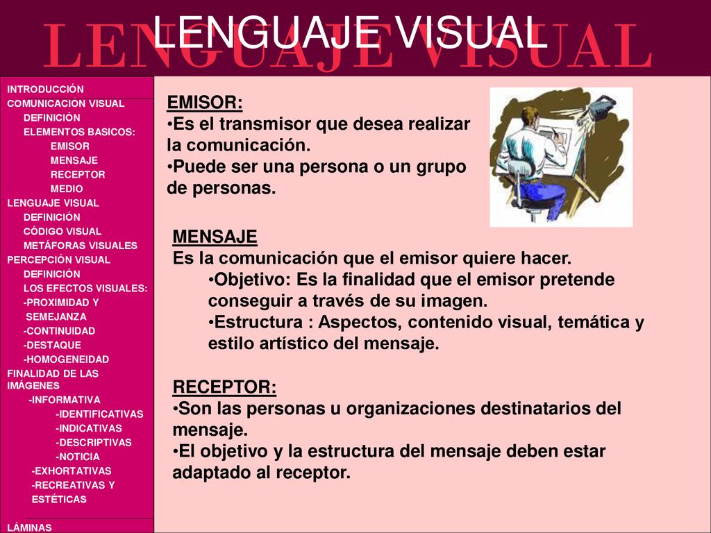 EMISOR: Es el transmisor que desea realizar la comunicación. Puede ser una persona o un grupo de personas.