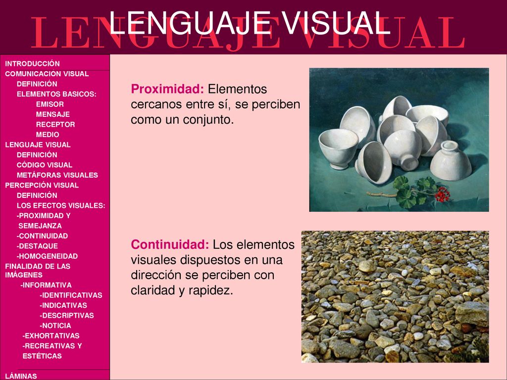 Proximidad: Elementos cercanos entre sí, se perciben como un conjunto.