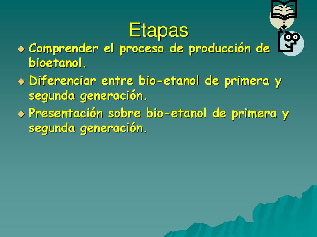 Diseño e Implementación de un proceso de producción de biomasa en altas  concentraciones para la producción de bio-etanol de segunda generación”  . - ppt descargar