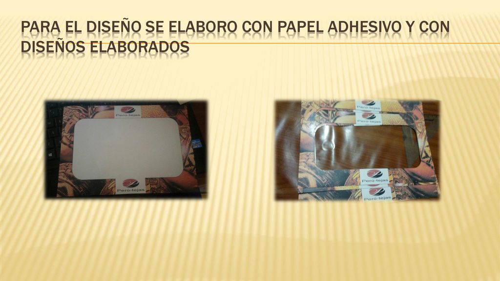 PARA EL DISEÑO SE ELABORO CON PAPEL ADHESIVO Y CON DISEÑOS ELABORADOS