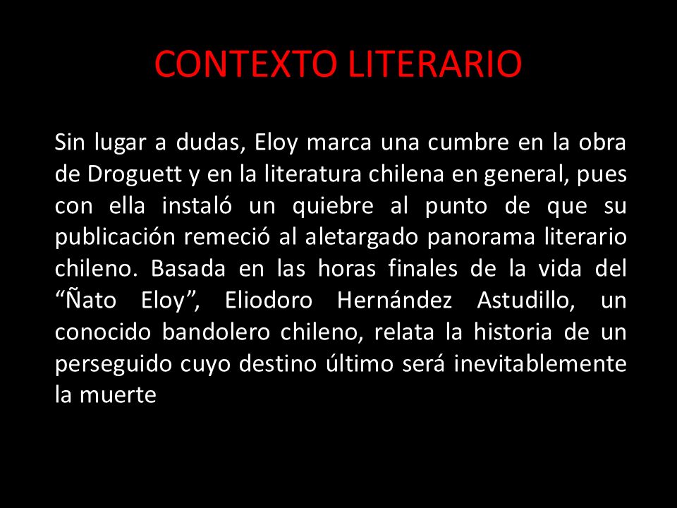 CONTEXTO LITERARIO