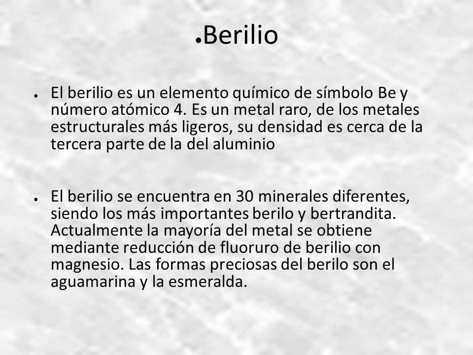 Berilio