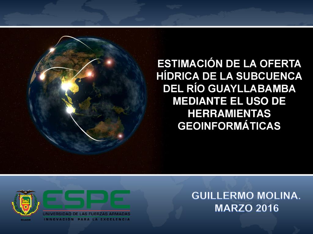 ESTIMACIÓN DE LA OFERTA HÍDRICA DE LA SUBCUENCA DEL RÍO GUAYLLABAMBA MEDIANTE EL USO DE HERRAMIENTAS GEOINFORMÁTICAS