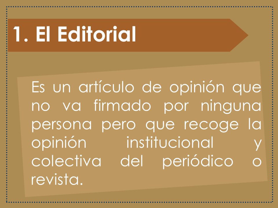 1. El Editorial