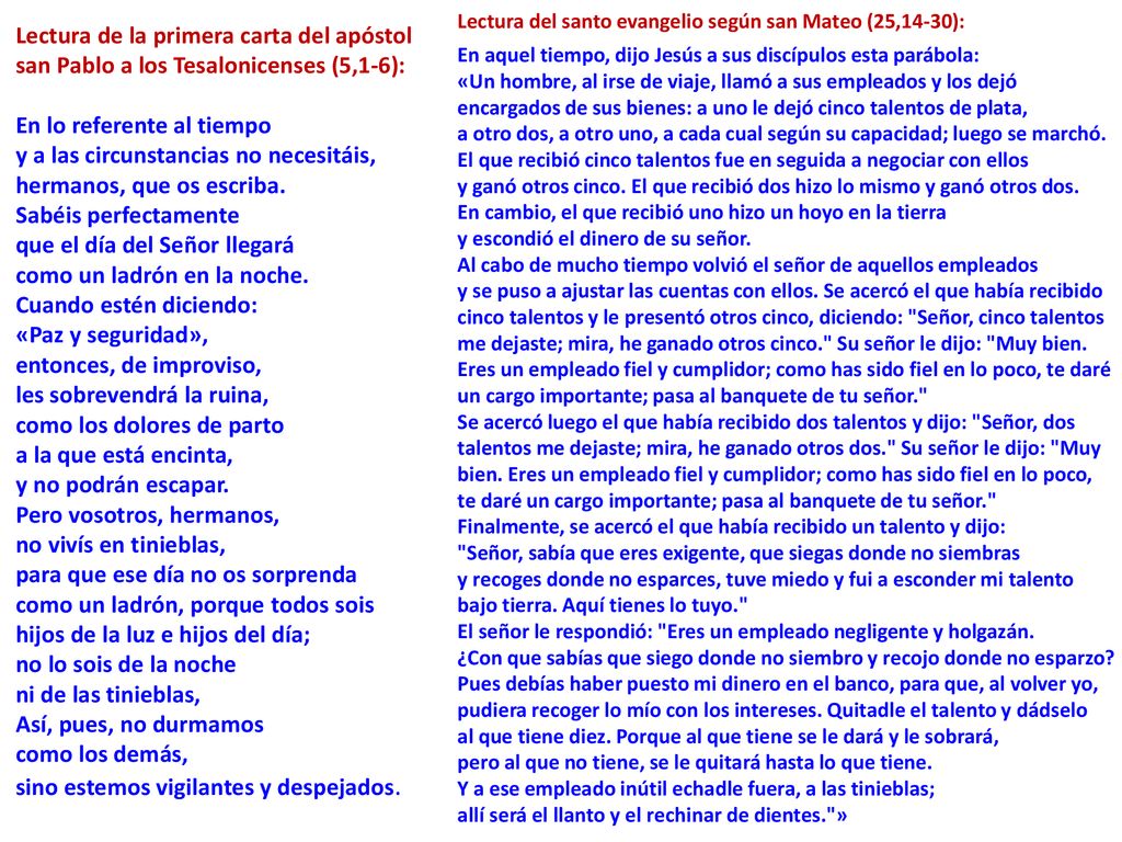 y a las circunstancias no necesitáis, hermanos, que os escriba.