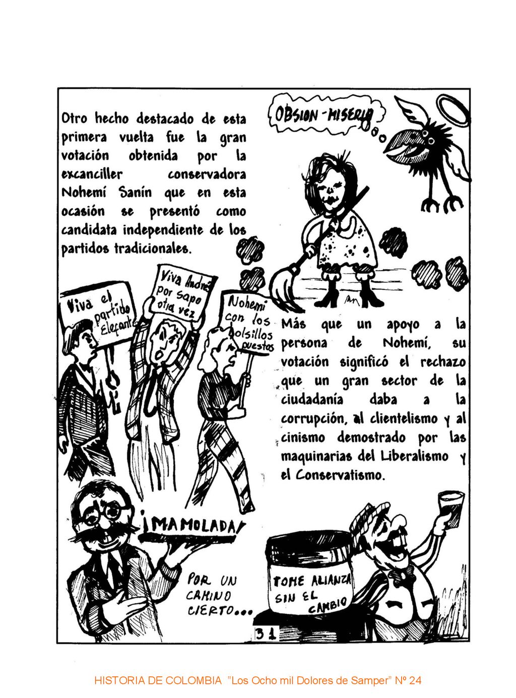 HISTORIA DE COLOMBIA Los Ocho mil Dolores de Samper Nº 24