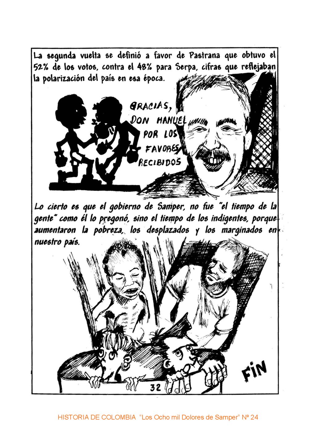 HISTORIA DE COLOMBIA Los Ocho mil Dolores de Samper Nº 24
