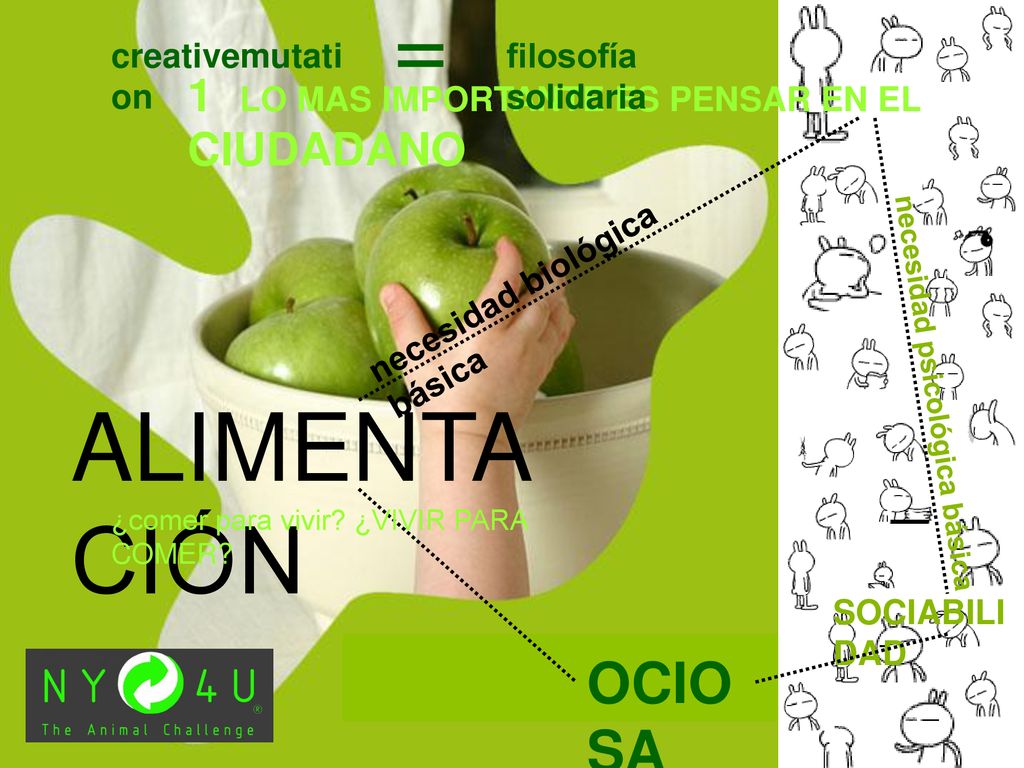 = ALIMENTACIÓN OCIOSA 1 LO MAS IMPORTANTE ES PENSAR EN EL CIUDADANO