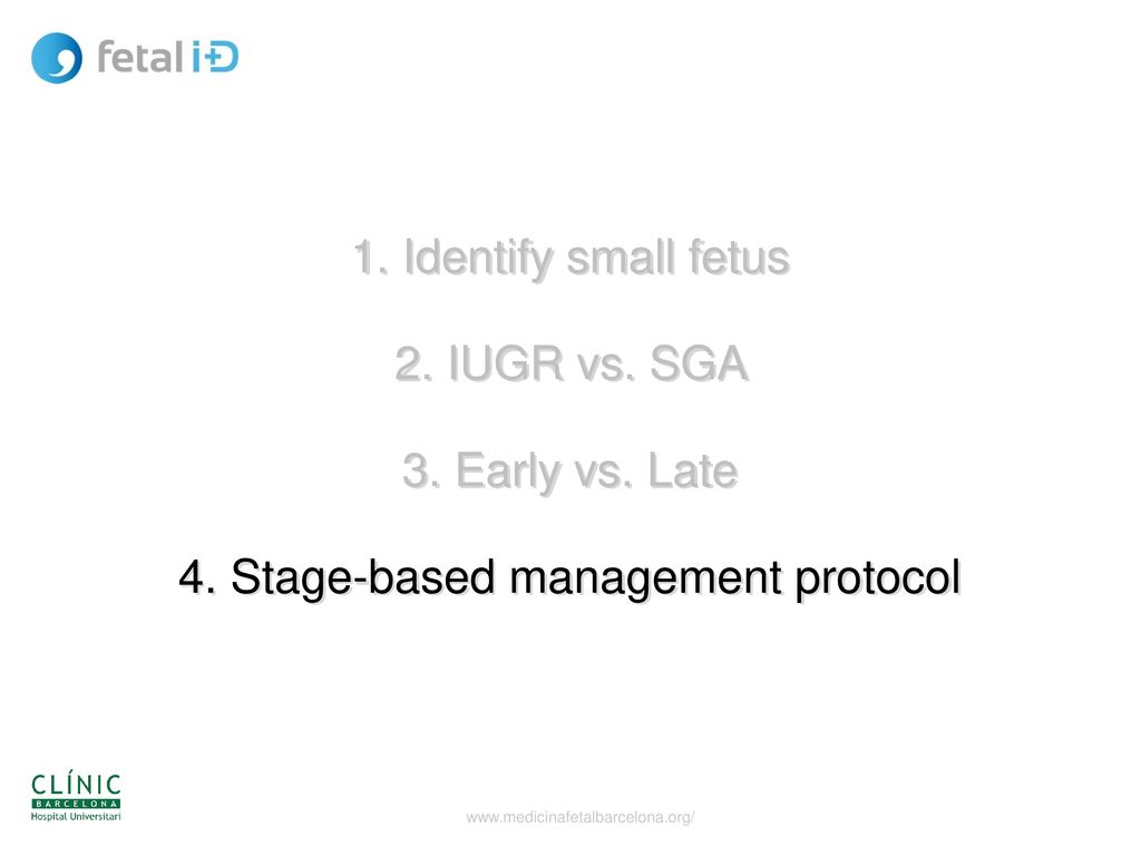 4. Stage-based management protocol