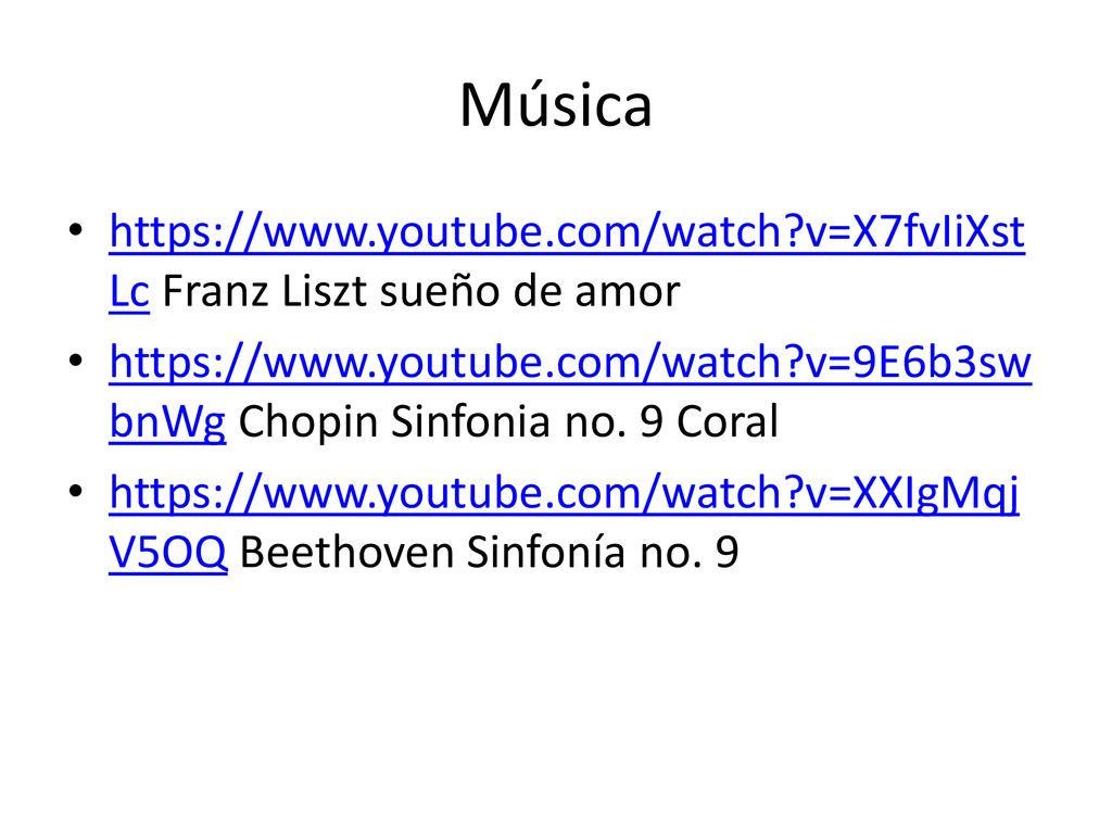 Música   v=X7fvIiXstLc Franz Liszt sueño de amor.
