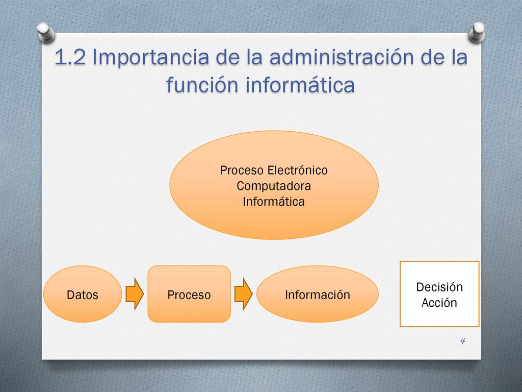 1.2 Importancia de la administración de la función informática
