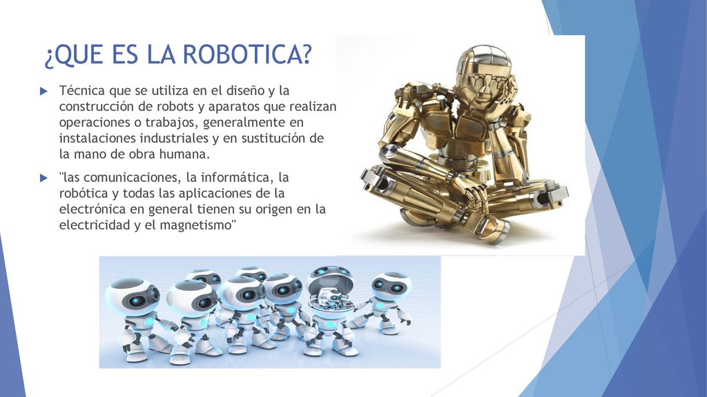 ROBOTICA EN LA VIDA COTIDIANA - ppt descargar