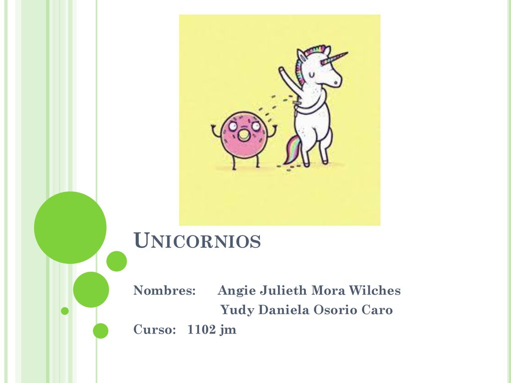Unicornios Nombres: Angie Julieth Mora Wilches